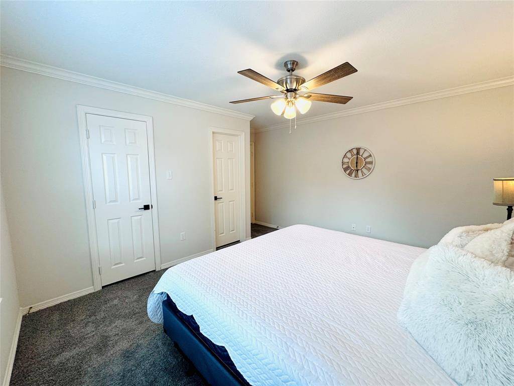 Another view of Bedroom Three! It has a large walk-in closet to the left! The Jack & Jill Bath is the door to the right!