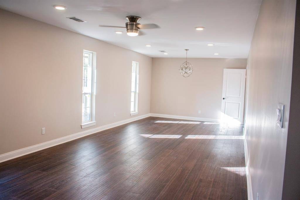 Living room and dining combo just at the entrance of the house