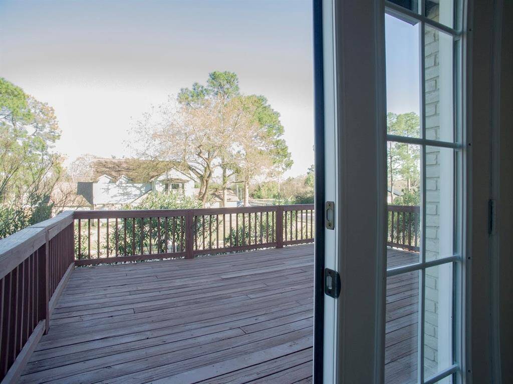 outside balcony deck.