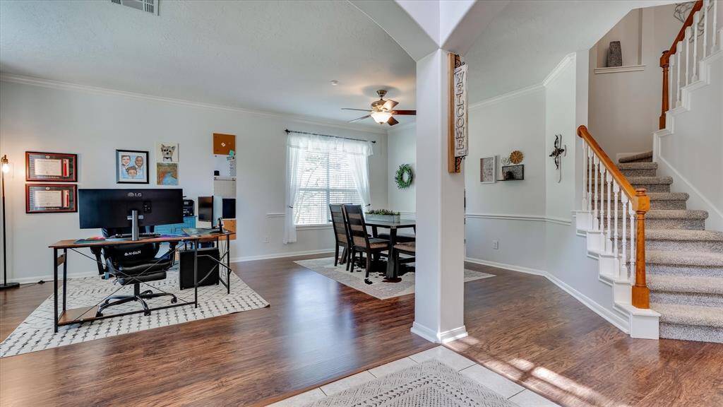 Formal living and dining area
