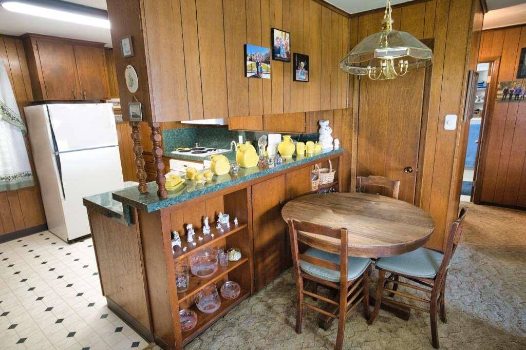 Dining area leads to the hall