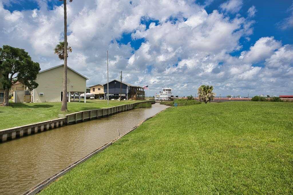 In the distance is a barge headed to the Intercoastal .