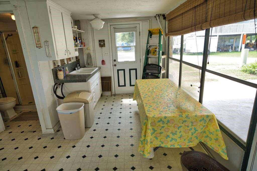 Another entry to the sunroom's mud room area