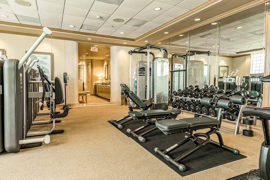 Stay active with access to the state-of-the-art fitness center at The San Luis.