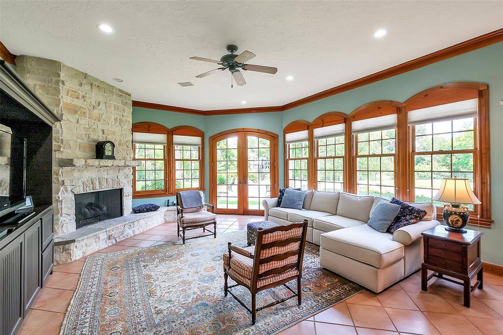 Private Family room with views of pool and back yard