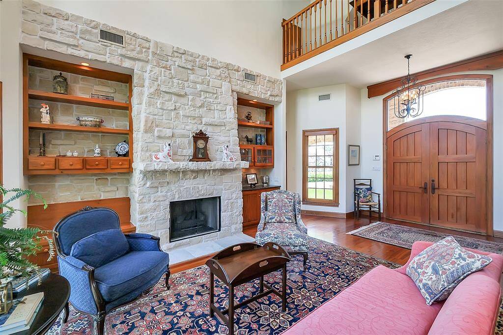 Solid wood double front doors