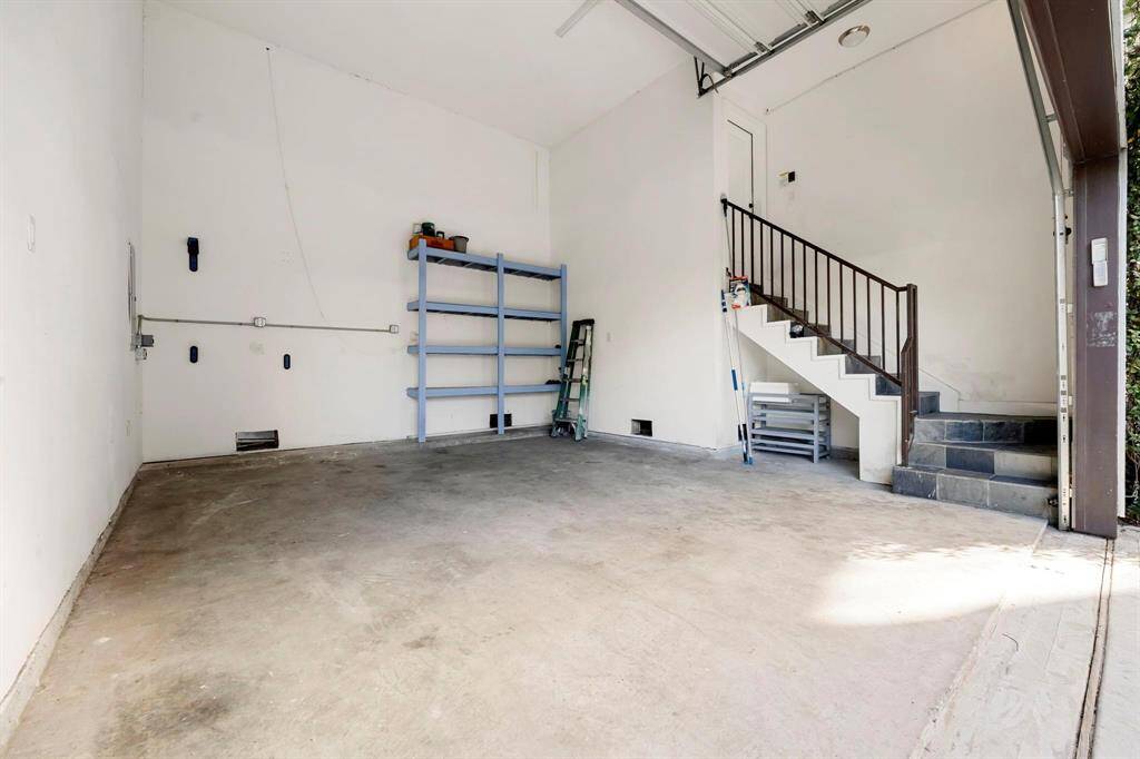 Stop to appreciate the enormous garage space!