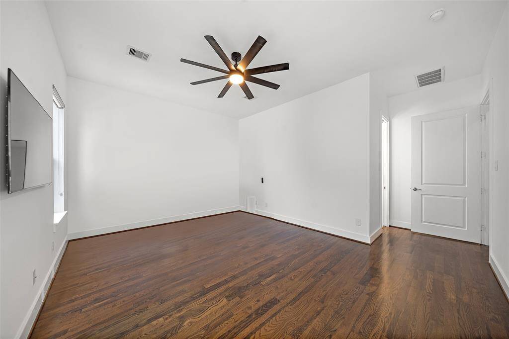 Spacious rooms with refinished oak floors throughout the house