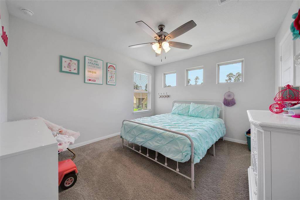 Secondary room located up stairs  with spacious closet and natural light!