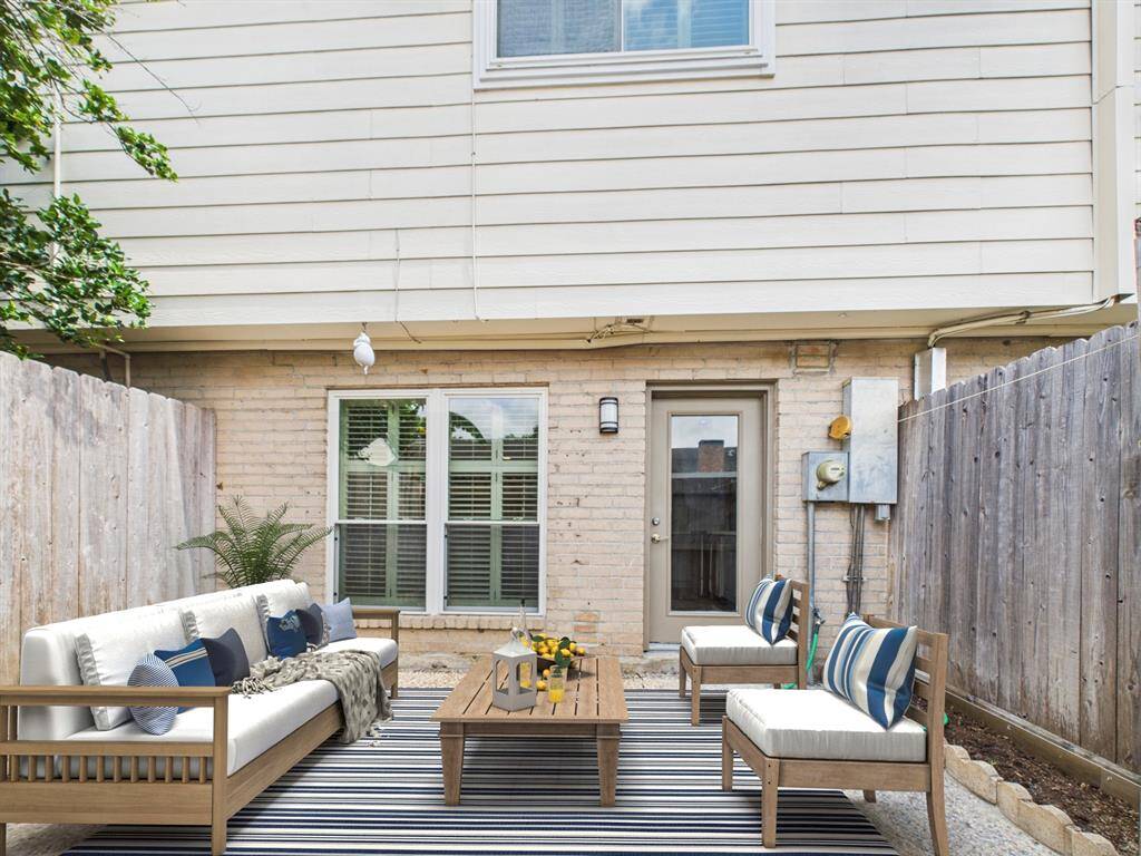 Private Patio at the Rear