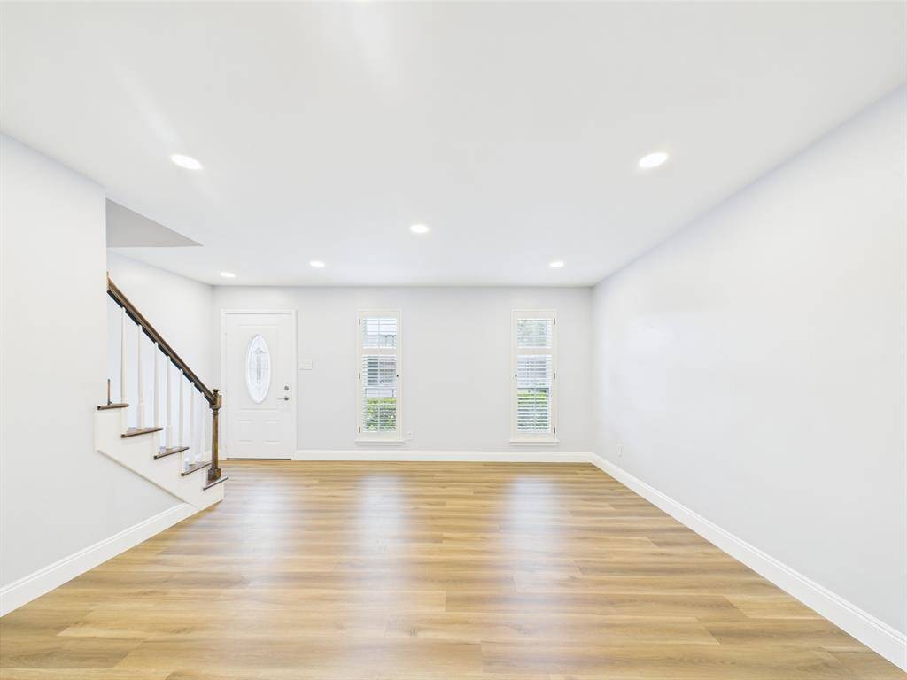 New Luxury Vinyl Plank Flooring & LED Recessed Lighting