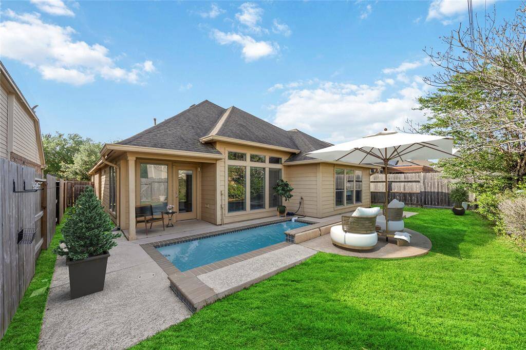Enjoy a dip in your pool on hot summer days! Virtually staged
