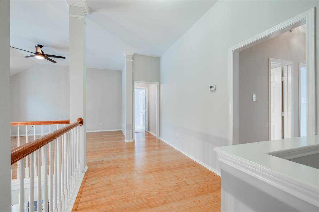 Upstairs hall way to Game room & 4 bedrooms