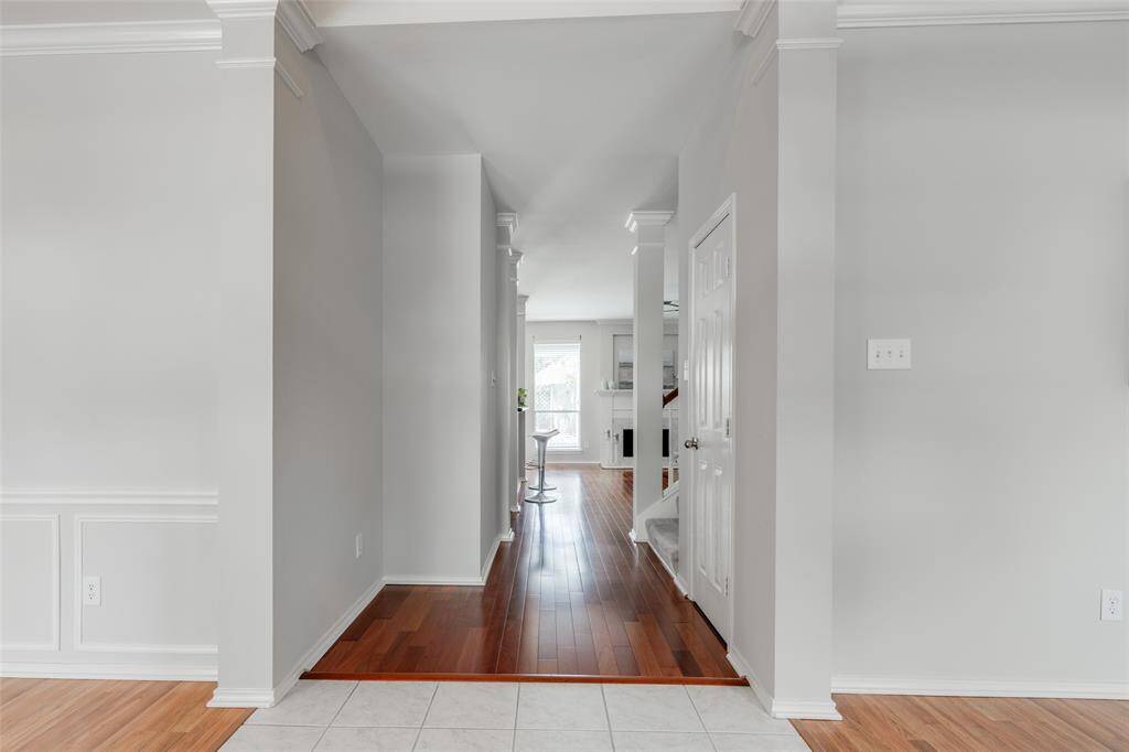 Hallway through to kitchen from the dining room
