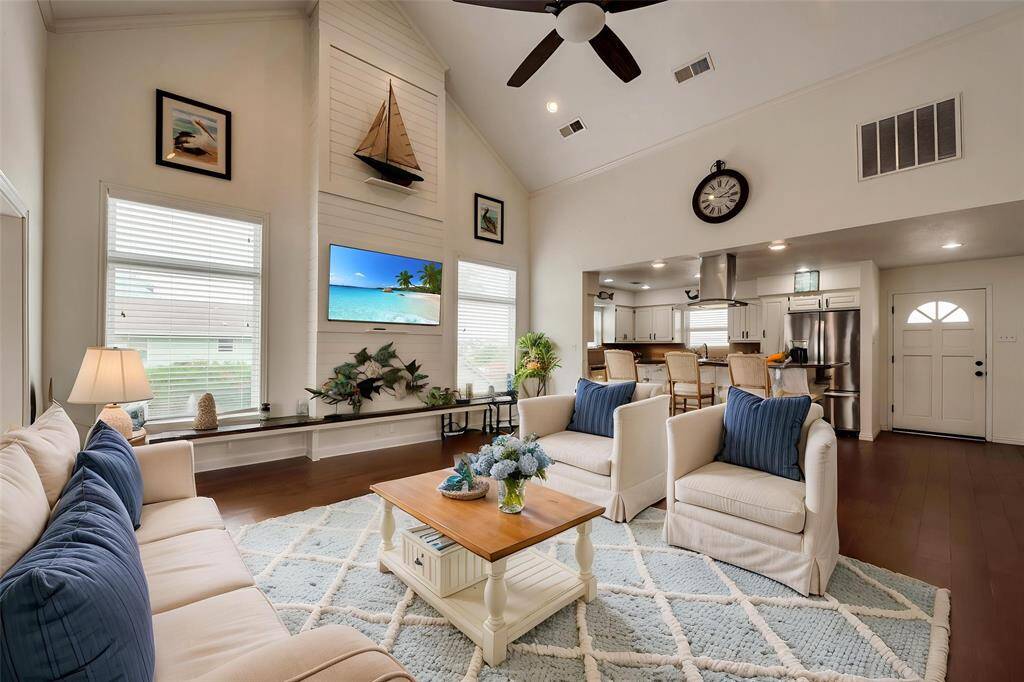 Living Room & Kitchen Virtually Staged