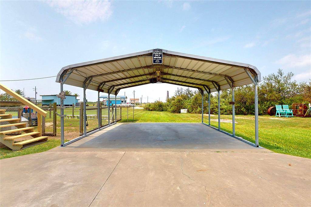 Plenty of room to park and R.V. or boat-complete with RV connections!