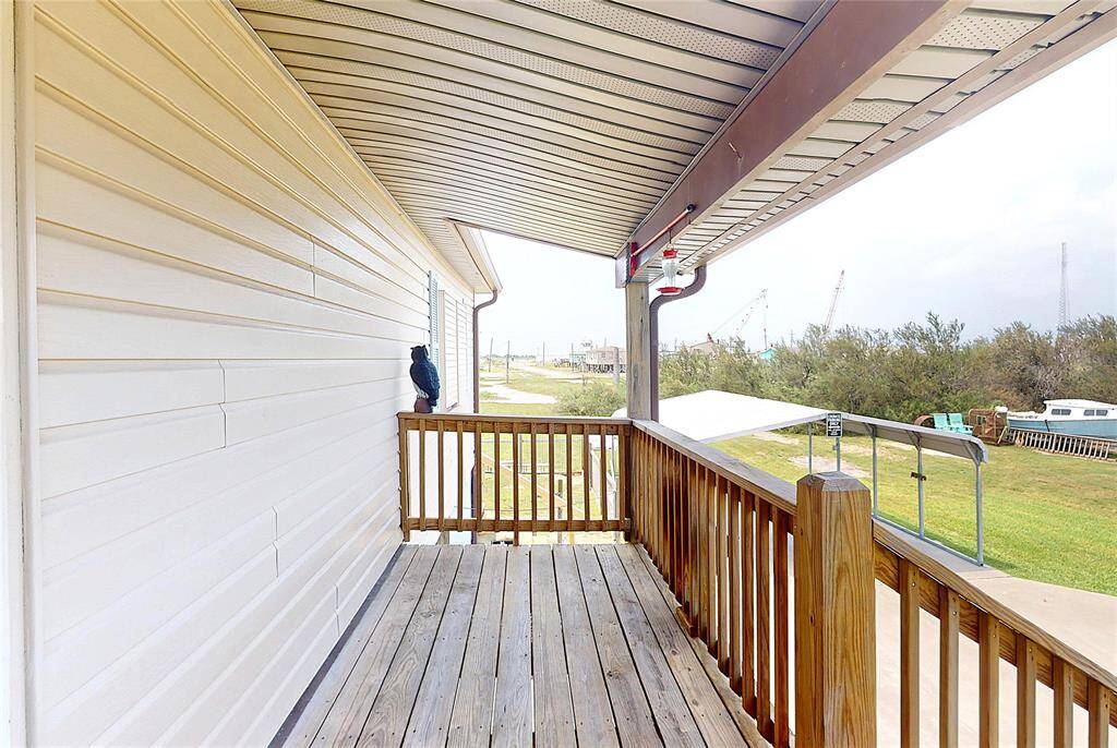 Back porch brand new stairs