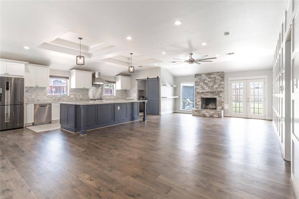 Step inside to a modern open floor plan.