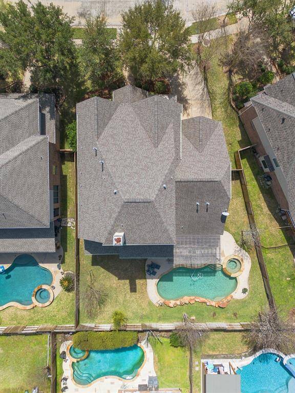Ariel view from the back of the home.