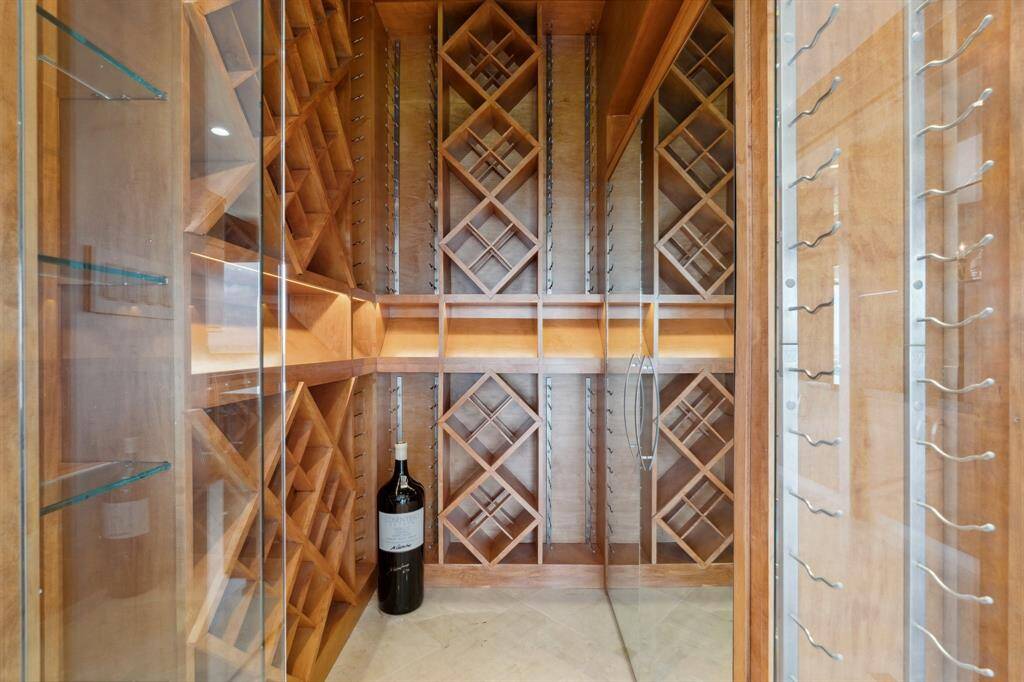 Walk in wine storage at kitchen.