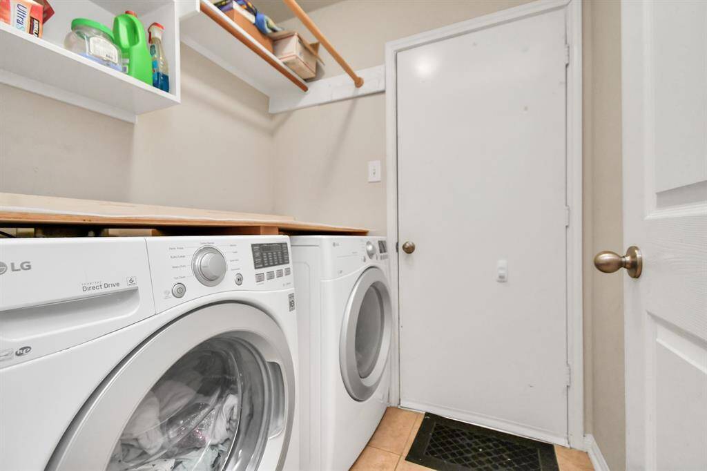 Utility room inside the home