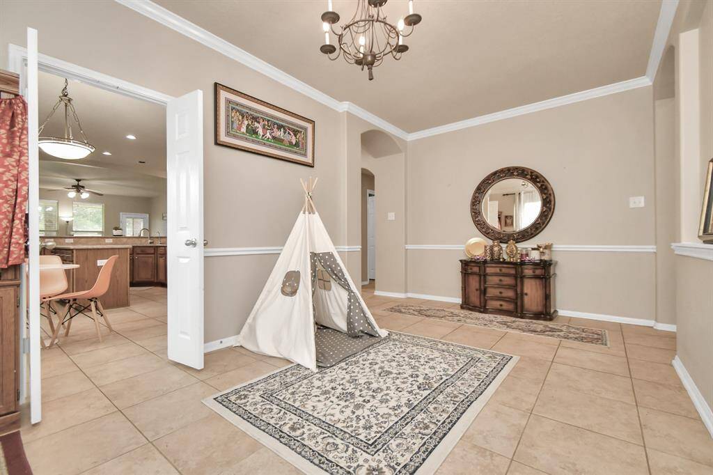 Dining room currently used as a play area