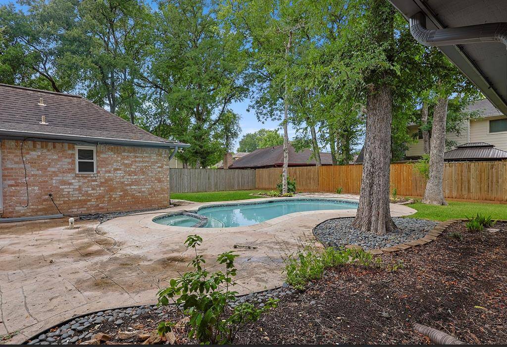 this beautifully updated single-story retreat nestled on an oversized 10,743 sq. ft. lot with your very own heated pool oasis—just in time for summer! bedroom and living areas. Features a quick connect gas line for easy grill or fire pit setup, perfect for cozy evenings.