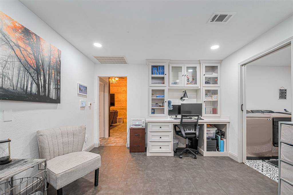Another view of the dedicated office space.