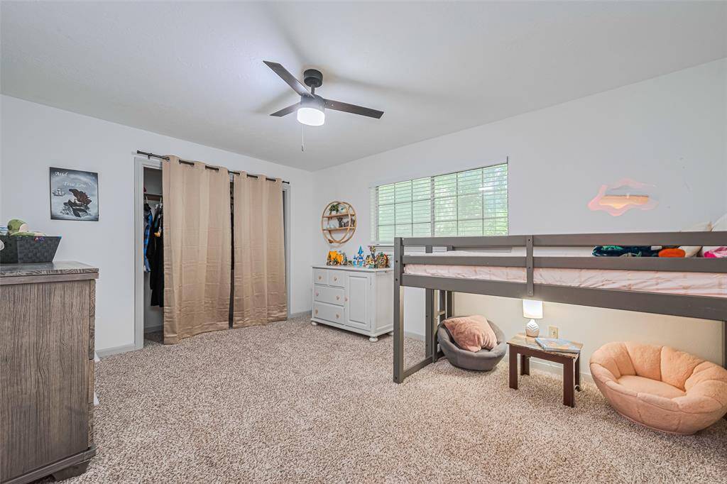 One of two bedrooms on the second level.
