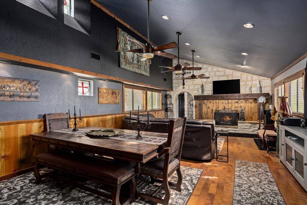 Great room with formal dining area.
