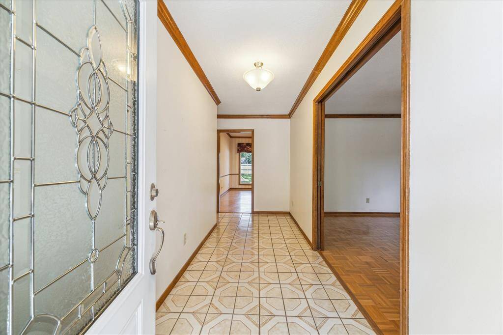 Entrance through the front door