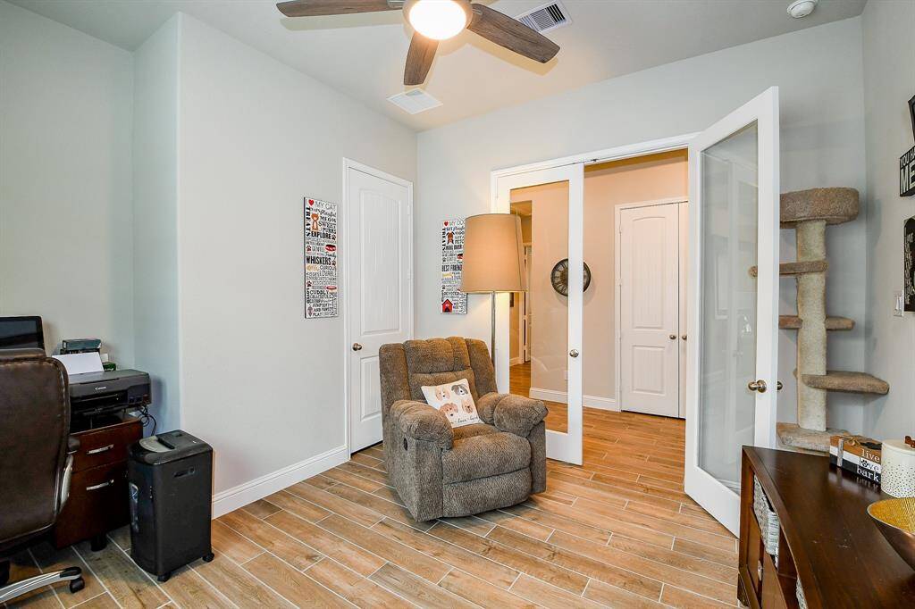 Beautiful Bed #4 and/or a study/library! This is a wonderful room with large glass double doors!