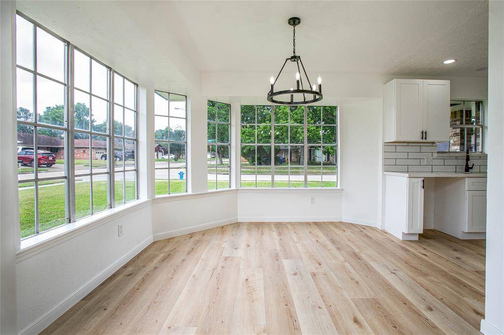 Breakfast room that brings in so much natural lighting!