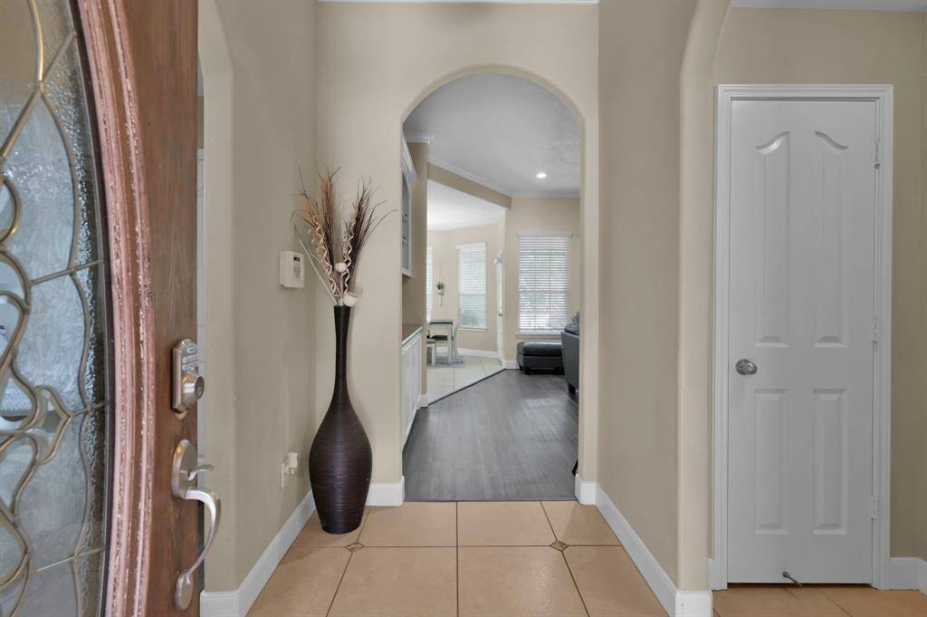 Front entry, front door view.