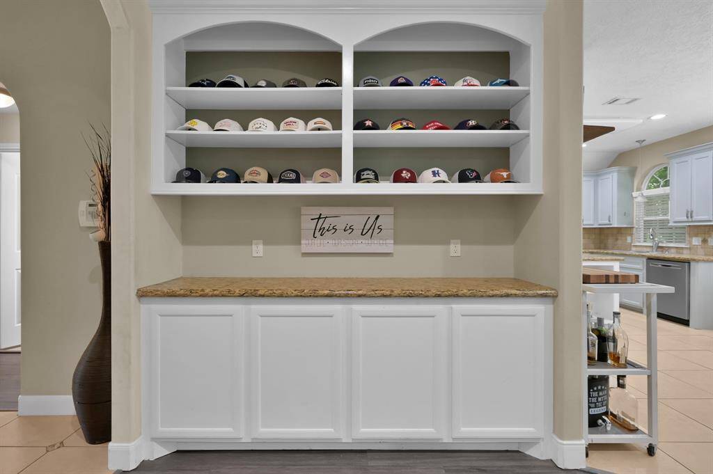 Built-ins for additional storage.