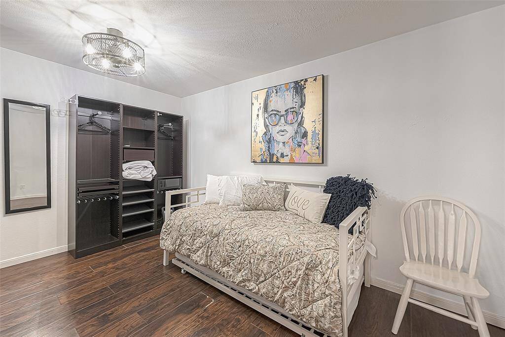 The owner put up a wall and added this extra room which could be a 2nd bedroom or perfect for an office.