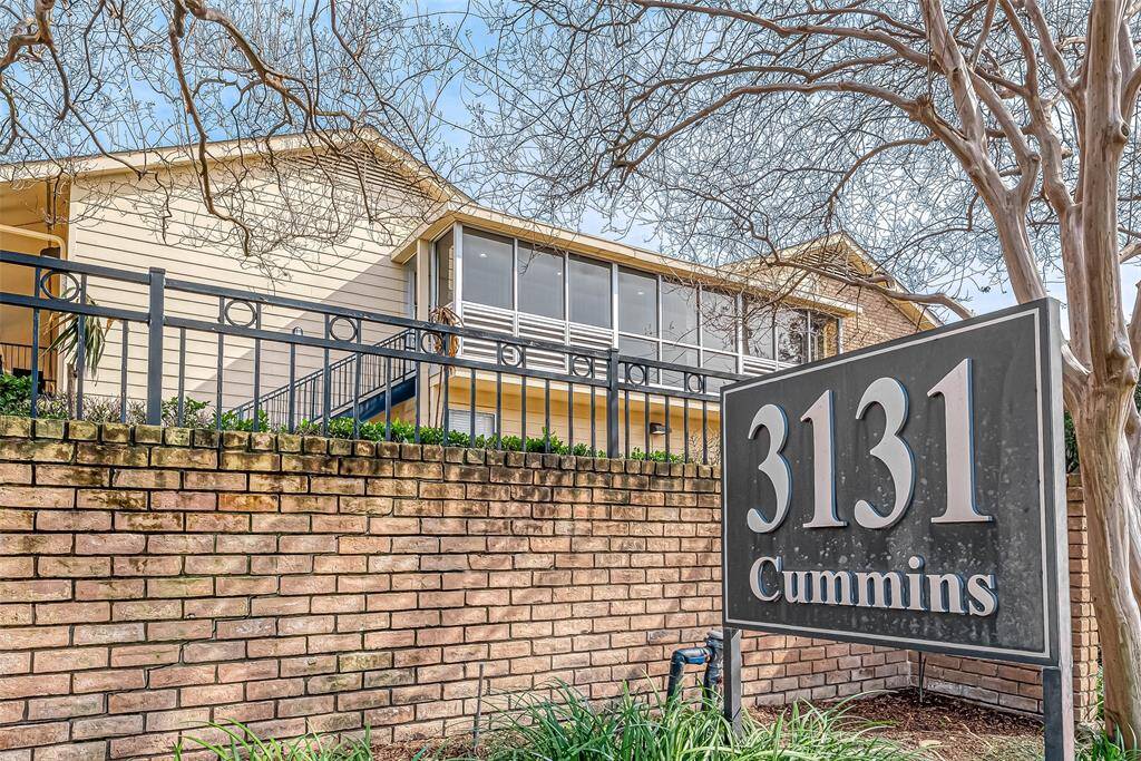 Welcome to 3131 Cummins. Low HOA fees include all utilities including your electricity, water, cable, etc.