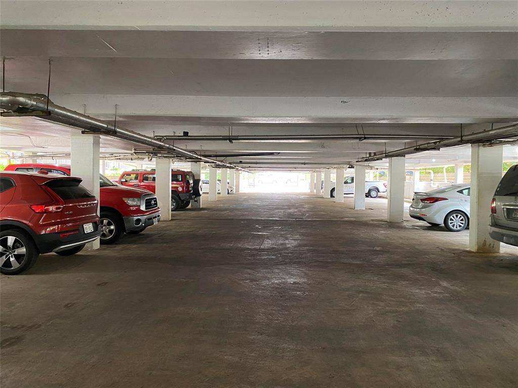 Parking garage with assigned spaces. Plenty of street parking for guests.