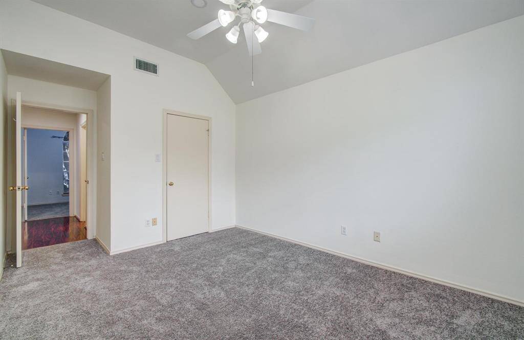 Third bedroom retreat – Vaulted ceiling, cooling fan and new plush carpet ensure comfort and quiet.