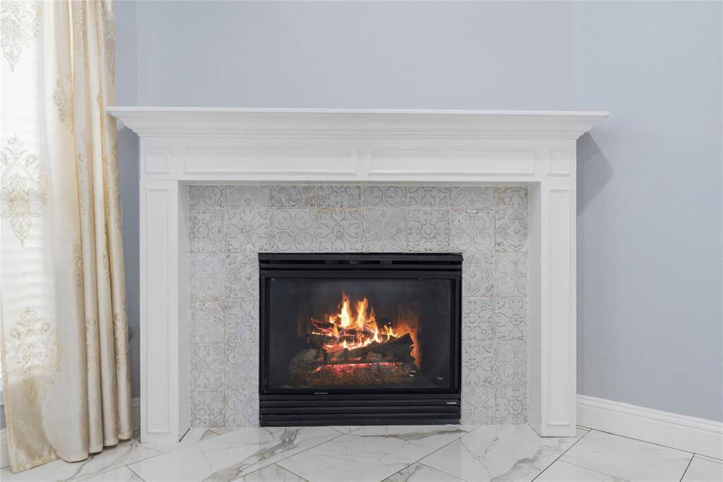 Fireplace in family room