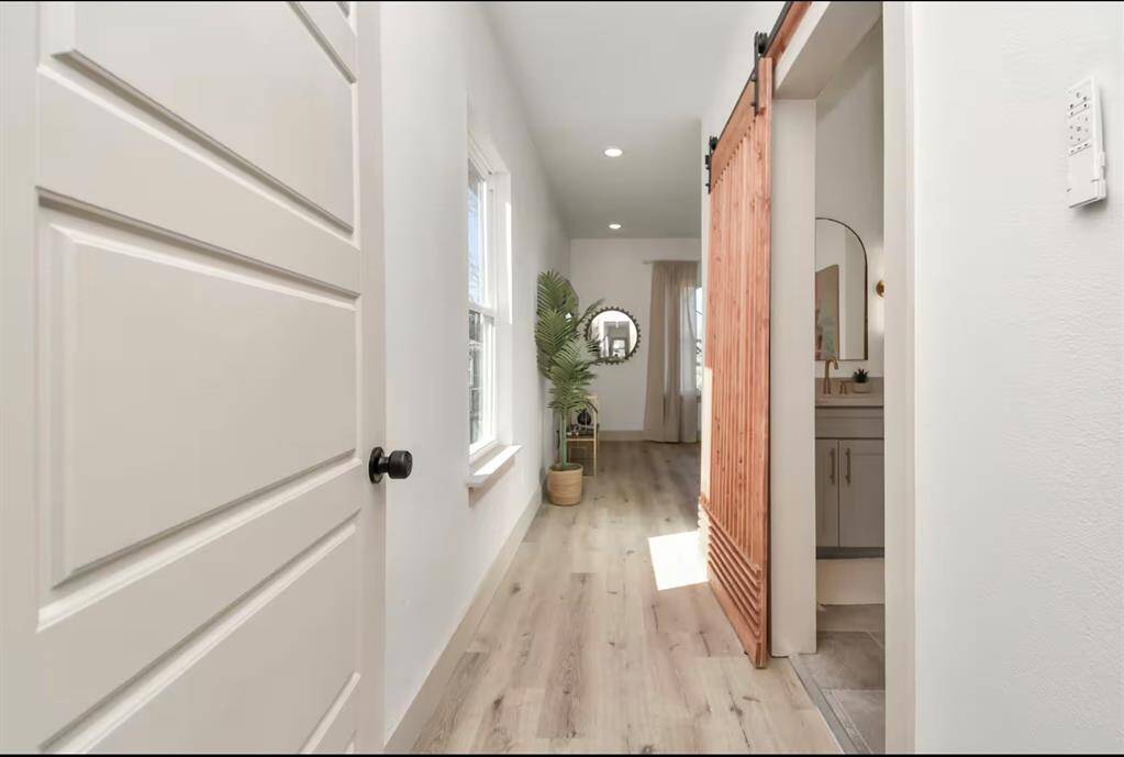 The Primary Bedroom - in the back of the house with an en-suite restroom for added privacy.