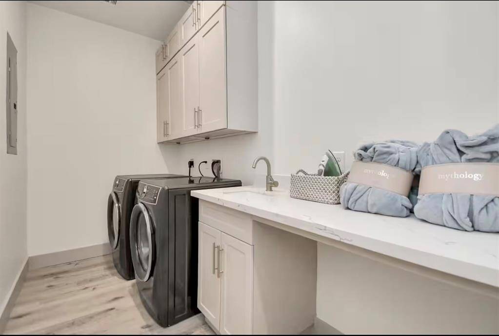 Large laundry room is available for use. Also has iron & ironing board.
