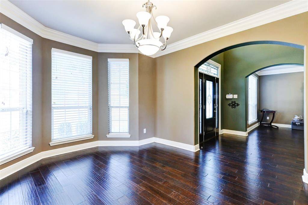 You will love serving casual or formal dinners in this dining room.