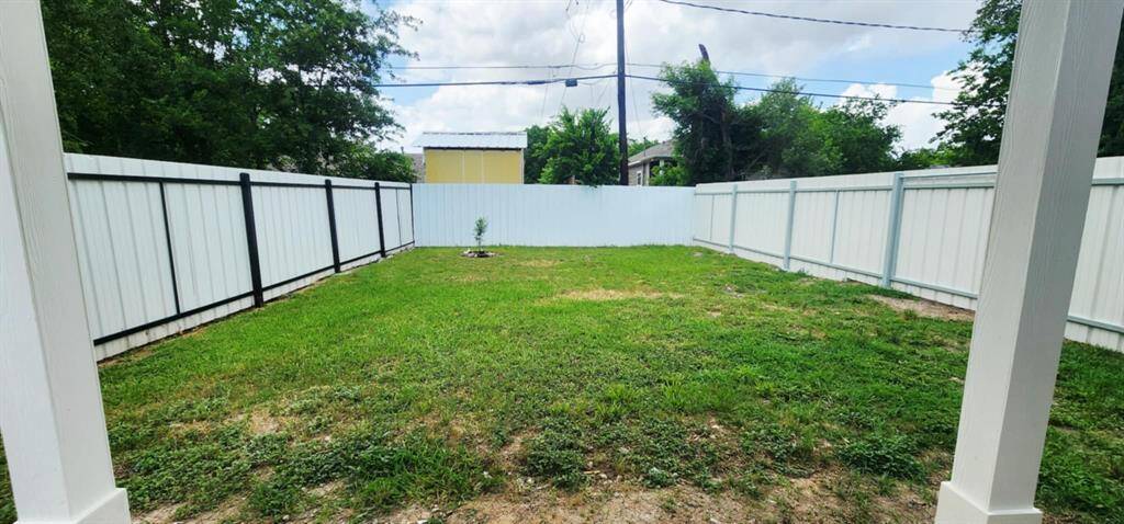 private backyard