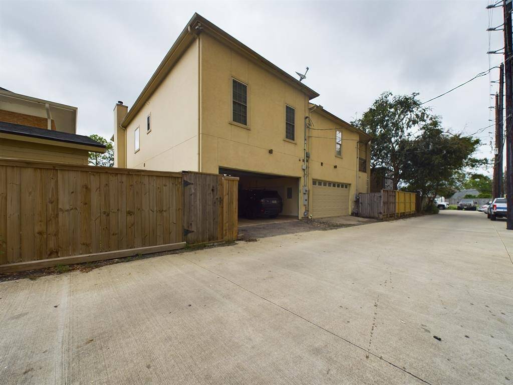 Attached two-car garage