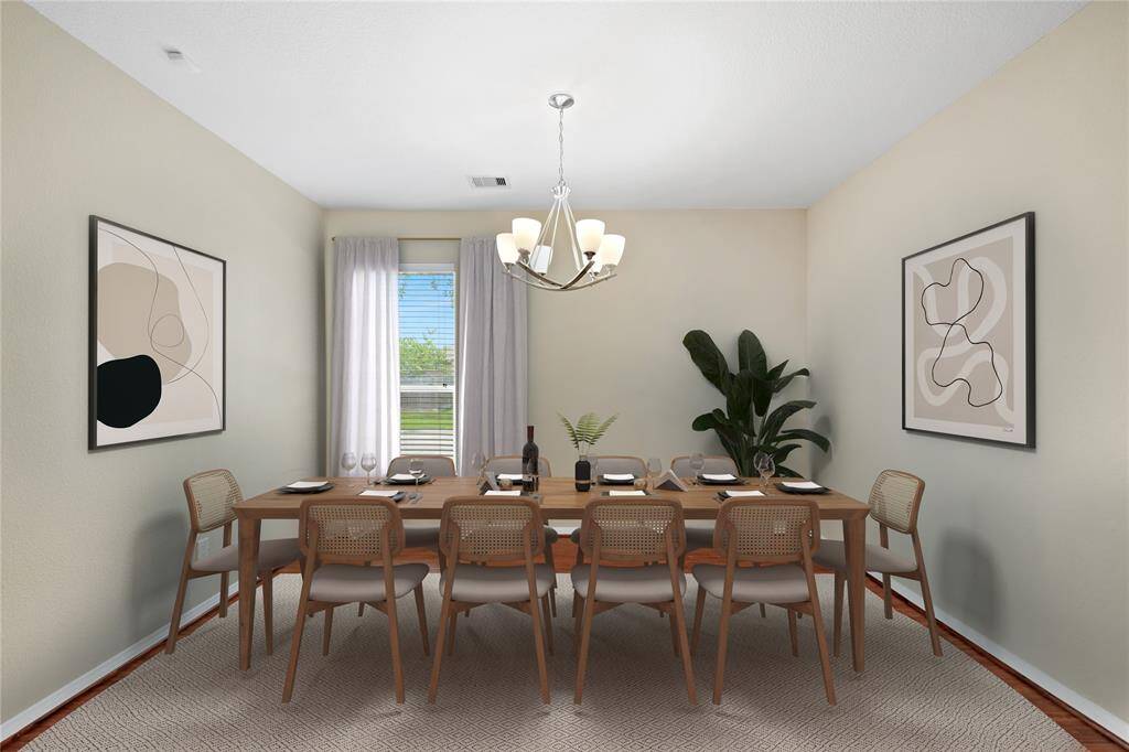 Formal dinning area