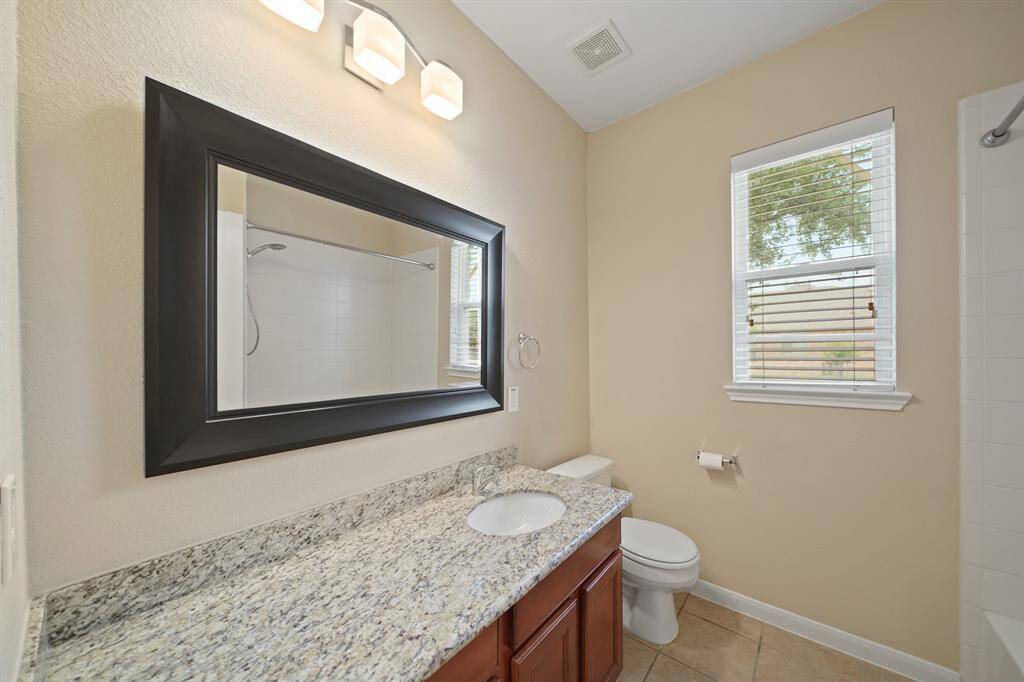 Secondary bathroom located on first floor