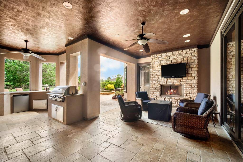Expansive outdoor patio right off the living room.