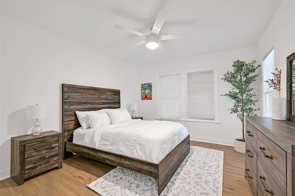 Primary bedroom with plenty of natural light