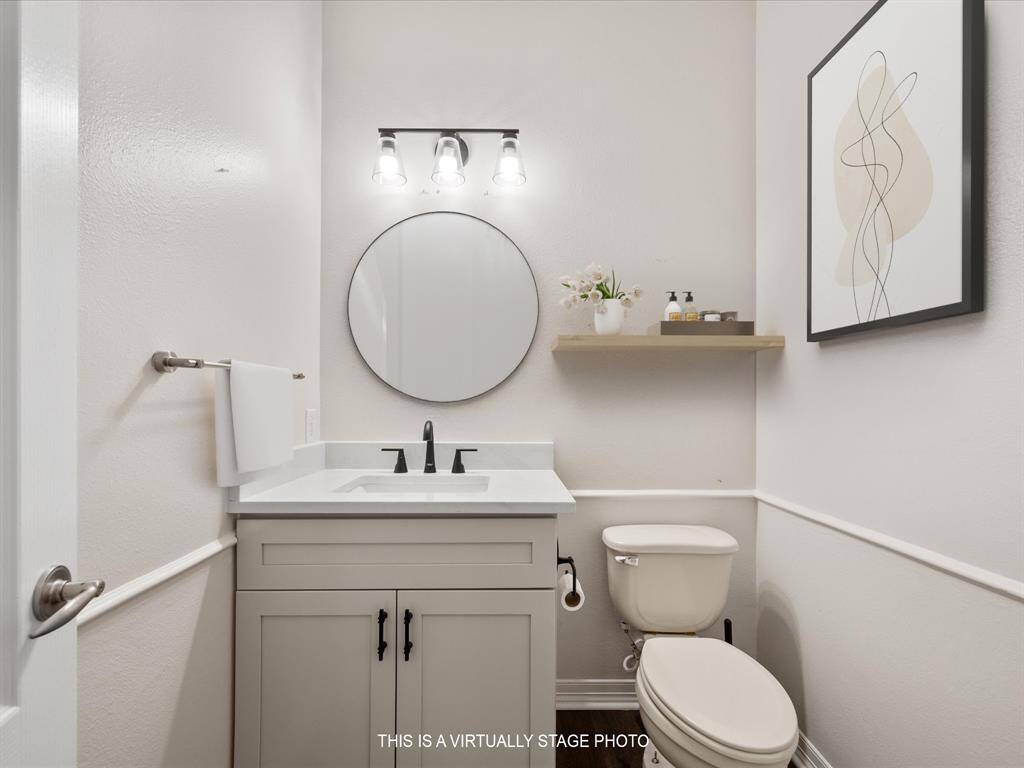 A half bath down for your guests!